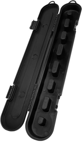 Jectse Chainsaw Case Storage, Large Capacity Universal Case & Holder, Fits At Least 8 Chains Plastic Chainsaw Bag for Chains Up to 20 Inches, Gift for Father's Day (Black)