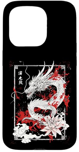 Anime Goth Japanischer Drache Hülle für iPhone 15 Pro