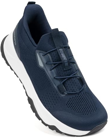 Sosenfer Slip on Herren Sneakers für Breite Füße Hände-freie Laufschuhe | Atmungsaktive Wanderschuhe Rutschfeste Outdoor Sportschuhe