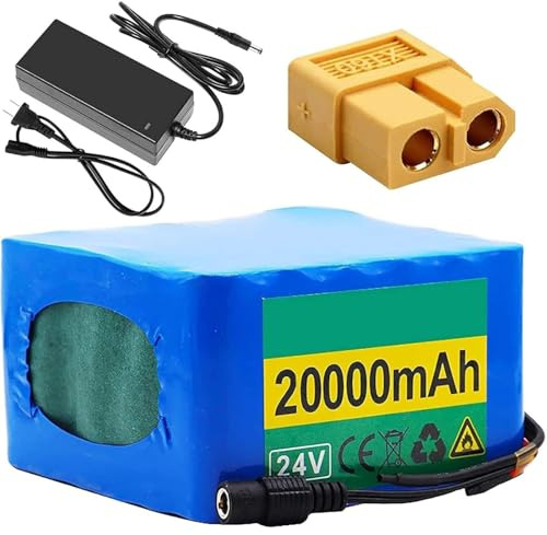 24V 20Ah 6S6P Batterie Étanche Pour Vélo Électrique, Batterie De Remplacement Haute Puissance, Avec BMS Et Chargeur, Pour Moteurs De 200W À 700W T+DC