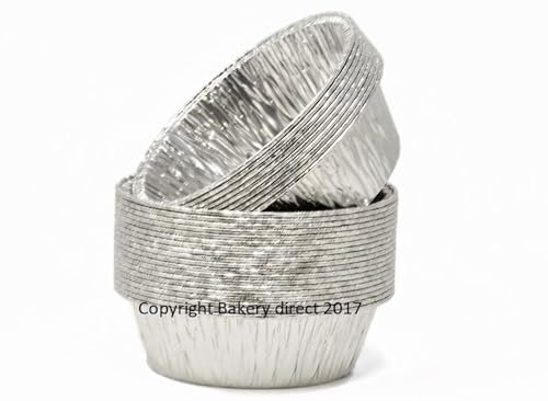 Bakery Direct 50 Round Silver Pukka Pie foils/Dishes