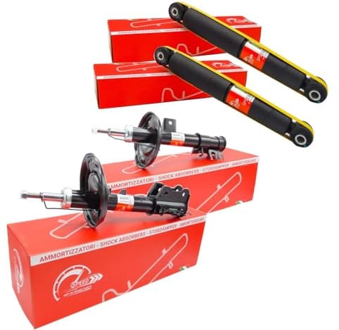 KIT 4 AMMORTIZZATORI SPEED ANTERIORI E POSTERIORI PER FIAT 500 DAL 2007 | TUTTI I MODELLI