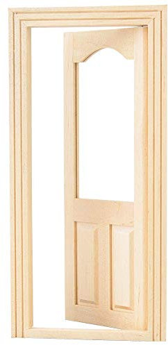 1:12 Puppenhaus Zubehör mini DIY Holztür Spielzeug Miniatur Simulation Möbel Set Puppenhaus Dekor Teile pädagogisches Modell für Mädchen Puppenhäuser