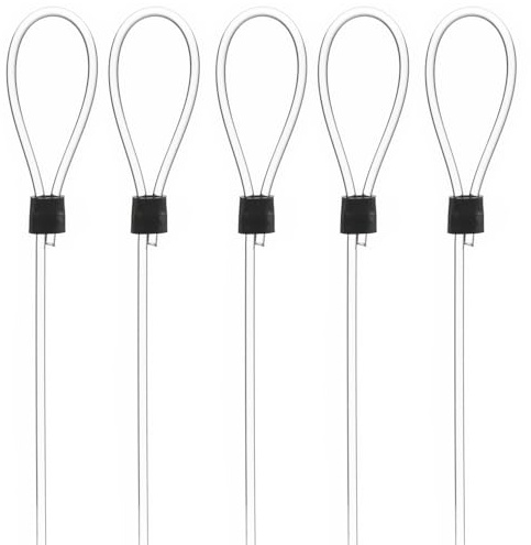 SOFT-RAIL® 5 St. Perlonseile 1,25 m, mit Schlaufe, Ø 1,5 mm | für Galerieschienen