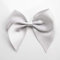 Italian Options Large Satin Ribbon Bows Self Adhesive 6-Piece Pack, 10 cm Bow Width, Silver