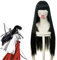Katsura Kotarou/Akiyama Mio/Shana/Chinesische Glockenblume Universal Schwarz Lange Gerade Perücke Halloween Karneval Kostüm Cosplay Perücken Kuz036