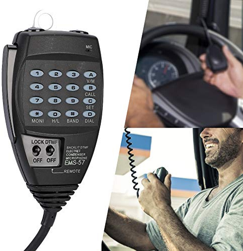 Oumij1 Microfono a 8 pin, EMS ‑ 57 DTMF Microfono a Mano a 8 pin per Alinco DR ‑ 135 DR ‑ 635 DR ‑ 435 DR ‑ 235 MIC con Tastiera