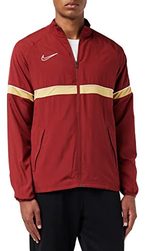 Veste de Football de Survêtement Tissée pour Homme, Taille M, Équipe Rouge/Blanc/Jersey Or/Blanc