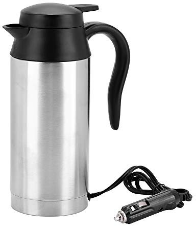 Calentador de agua para automóvil Portátil 750ml 24V Viaje Coche Camión Hervidor Calentador de agua Botella Hervidor de agua caliente Hervidor rápido para beber té y café
