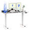 FLEXISPOT Höhenverstellbarer Schreibtisch Elektrisch, 3-Fach Teleskop & Dual-Motor, Belastbarkeit 160 KG, Bürotisch mit Memory-Funktion&Anti-Kollisionssystem(140 x 80 cm Weiß, Gestell Weiß)