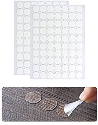 Andiker Klebepunkte, doppelseitig für Luftballons, Punktaufkleber Acryl transparente abnehmbare klare Aufkleber für Weihnachten, Hochzeit, Geburtstag, Partydekoration 140 Stück
