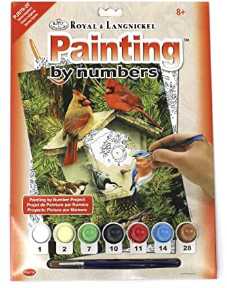 Pracht Creatives Hobby Royal & Langnickel - Malen nach Zahlen Tierische Nachbarn, enthält Farben und Pinsel, für Erwachsene und Kinder ab 8 Jahren