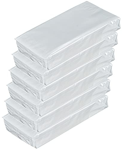 Lot de 6 paquets de 600 feuilles de papier toilette jetables pour voiture ou sac à main, doux et confortable