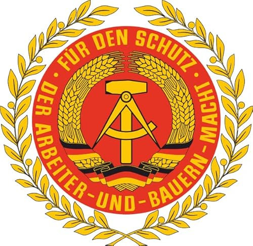U24 Aufkleber DDR NVA Wappen 30 x 30 cm Autoaufkleber Sticker Konturschnitt