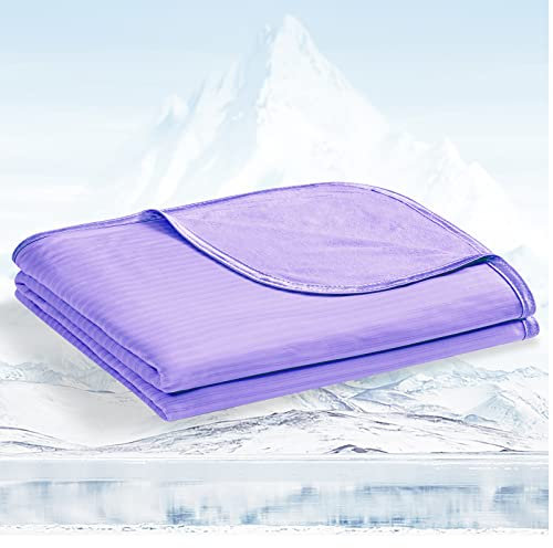 Avoalre 2 in 1 kühlende Kuscheldecke aus Bambusfaser, Arc-Chill 3.0 Sommerdecke mit Q-Max 0,3 Selbstkühlende Decke, Weiche Kühldecke für Kinder und Erwachsene 150cmx200cm