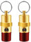 LSTOPGO Pack of 2 1/4 Inch NPT Brass Safety Valve Pressure Relief Valve Air Compressor Check Valve AX Series (200 PSI)