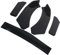 Diffuseur De Lèvre De Pare-chocs Avant, Kit De Carrosserie De Lèvre De Pare-chocs Avant 5pcs Protecteur De Canard De Diffuseur De Becquet De Séparateur De Lèvre Universel Pour Voiture, Noir