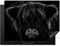 KitchenYeah© Induction Hob Protector Mat 20.5x27.6 / 70x52 cm Stove Cap Top Cover Kitchen Cooker Covers for Electric Hobs Vinyl Scottish Highlander - Cow - Black - White - Animals