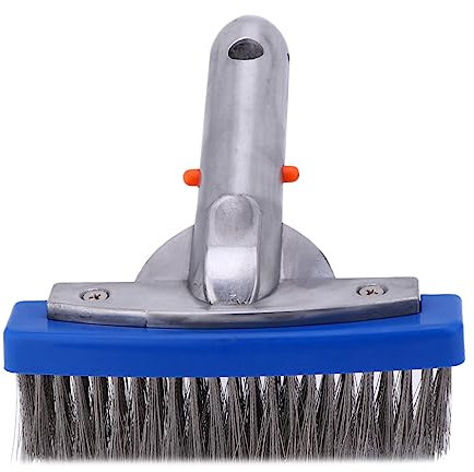 Brosse pour Piscine 5 Pouces en Acier Inoxydable, 1pc, Bleue