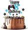 Joyeah Happy 8th Birthday Cake Topper Glitter Video Game Cake Pick Game On Cheers to 8 Years Cake Decoration for Game Theme Happy 8th Birthday Party Supplies Blue