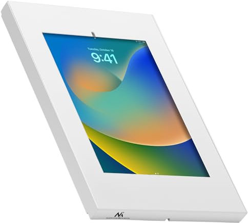 Maclean MC-474W Support publicitaire pour Tablette, Support Mural avec Serrure, 9.7-11, Compatible avec: iPad/iPad Air/iPad Pro, Samsung Galaxy Tab A/Tab A7/Tab S6 Lite,