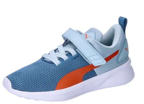 PUMA Unisex Kinder Flyer Runner V Ps Sneaker, Blue Horizon Frosted Dew Flame Flicker, 32.5 EU
