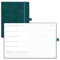 POPRUN Kalender 2025 Buchkalender A5 Notizbuch (Aug.2024-Dez.2025), ca. A5 (22 x 16,5 cm), Terminplaner, Wochenplaner 2025 Softcover mit PU-Leder, Zertifiziertem Papier - Petrolgrün