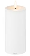blomus LED Kerze -NOCA- Batteriebetriebene Stumpenkerze mit Timerfunktion, Outdoor, Spritzwassergeschützt (White, L)