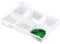 NQEUEPN Plektrum Etui, Transparent 6 Gitter Gitarren Pick Halter Gitarren Pick Box 60 Kapazität Gitarren Pick Vitrine für Gitarristen Liebhaber, Nur Aufbewahrungsbox