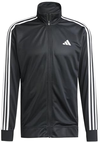 adidas Herren Train Essentials 3-Stripes Training Hooded Track Top, Black, L