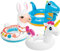3 Stück Aufblasbarer Schwimmring, Dinosaurier Einhorn Pfau PVC Wasserspielring,Schwimmreifen Wassersport Partyzubehör Schwimmringe Tierringe für Baby Kinder 2-6 Jahre Sommer Schwimmbad Pool Strand