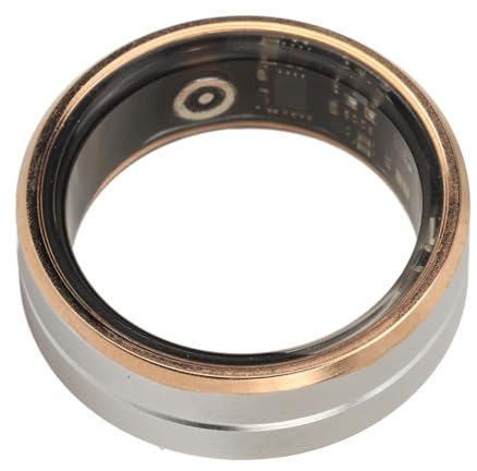 Smart Ring für Damen und Herren, Mehrere Sportmodi, Fitnessring mit APP, Schlaf-Tracking Tragbar, IP68 Wasserdicht, Keramik und Edelstahl, für Android und IOS (Größe 10)