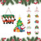 3 Stücke Weihnachtstürbehang, Hängedeko Weihnachten, Christbaumschmuck, Für Türen, Fenster oder Wände, Weihnachtsdekoration