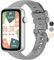 OUTPUTBT 16mm Armband für Shang Wing Lynn 2 Smartwatch Ersatzarmband für Amzhero D26,Weiche Silikon Uhrenarmbänder für Huawei Watch Fit Mini/Huawei TalkBand B7/B6/B3/Timex/SHENGKE/A SK Damen