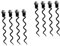 ETHZZLE Alte Korkenzieher 8 Stk Flaschenöffner Mit Stahlnadel Korkenzieherspirale Als Ersatz Für Die Reparatur Flaschenöffner Repariert Spirale Stabiler Spiralbohrer Für Korkenzieher Metall Black