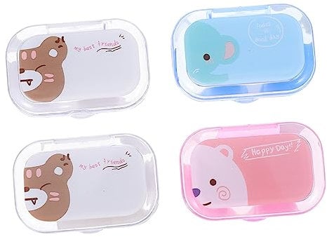 FOMIYES Halloween Lenses for Human Eyes 4 Packs of Stylish Contacts Box Leakproof and Sturdy