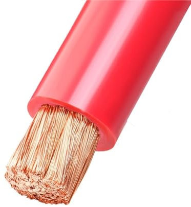 5m Fil électrique Câble 50mm², PVC Fil Câble flexible, Conducteur multibrin, RV fil de cuivre pur, DIY Fil Câble(rouge)