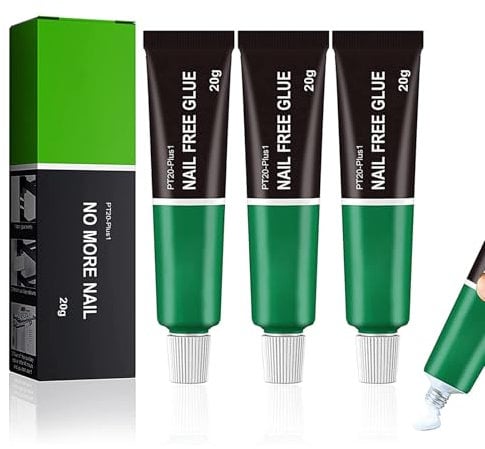 Pegamento Fuerte, Pegamento Instantáneo y Universal Antigoteo, Fácil de Usar y de Gran Precisión, Adecuado para Plástico, Caucho, Metal, Madera, Porcelana de Vidrio-3 * 20g