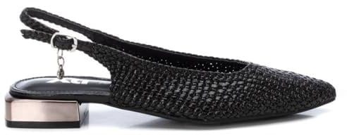 XTI - Zapato Mujer Negro - Calzado Cómodo y Versátil - Moda Casual - Modelo 14379403 (Talla 38)