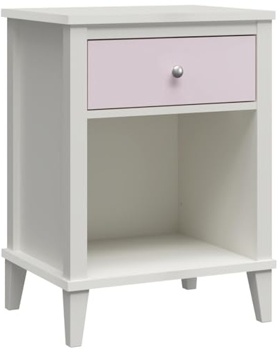 Dorel Home LS Monarch Hill Poppy Nightstand wPink DRW