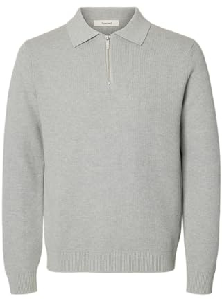 SELECTED HOMME Male Half-Zip Pullover Langarm