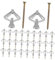 TOPPERFUN Tasselli Per Pareti Ad Alta Resistenza 50 Set Di Viti A Farfalla Kit Di Viti Per Cartongesso Per Pareti in Cartongesso E Mobili