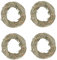 YARNOW 4 Stück Molarer geflochtener Grasring Molarengras für Haustiere Ringe Hasen Hamster Molar Toy Rabbit Molar Grass Hamster beißender Grasring Haustierbedarf natürliches Bambusgras