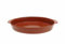 Cazuela besuguera tartera olla ovalada baja en barro esmaltado calidad (BARRO ESMALTADO ROJO, 26 X 16 X 5 CMS)