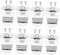 Kisangel Mic Clip Set for Car Stands 8 Pc Microphone Hooks Gm950/gm300 Compatible Radio Accessory Kit