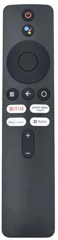 Télécommande Bluetooth pour Xiaomi TV Box S (2e génération) - Remplacement avec commande vocale - Compatible avec MI TV : L65M6-RA, L43R7-7AIN, L50M6-RA, L55M6-RA, L32M7-5AIN, L40M7-EAIN, L43M7-EAIN