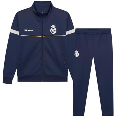 Real Madrid Tuta da allenamento blu per bambini - n. 29 - Set per bambini prodotto ufficiale (FR/ES, età, 10 anni, regolare)