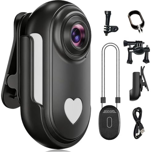 Cossify Action Cam, 130° WiFi Action Kamera, HD 1080P Motorradhelmkamera, Magnet Fahrradvideokamera, wasserdichte Sport Actionkamera mit Diversem Zubehör für Reiten und Spaziergänge mit Haustieren