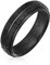 Bling Jewelry Streifen Gerillt Massiv Schwarz Matt Gehämmert Titanium Mantelringe Für Männer Kompfort 6Mm