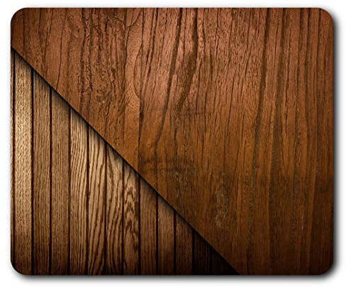 Confortable tapis de souris - imitation bois Effet Chêne 23,5 x 19,6 cm (9,3 x 7,7 pouces) pour les ordinateurs et ordinateurs portables, de bureau, cadeaux, Base antidérapante - RM3907